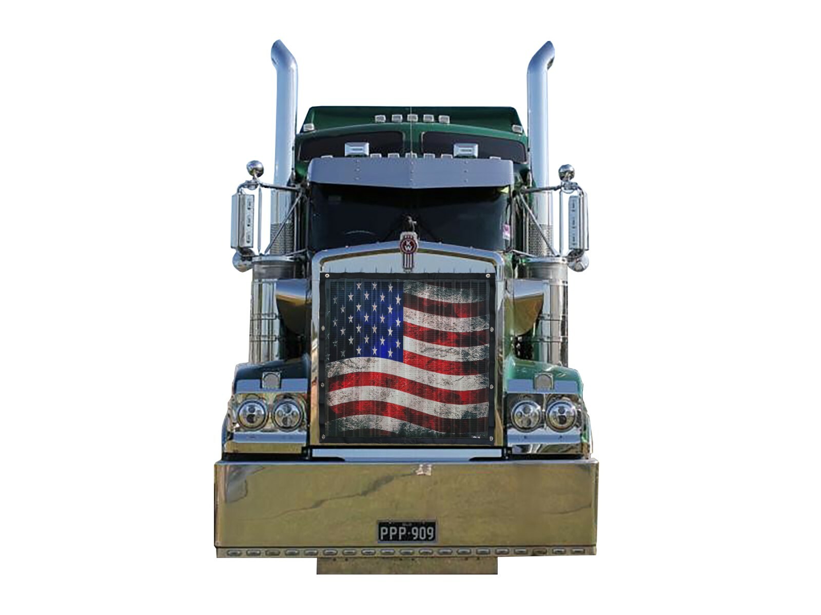 Kenworth W900B Premium Old glory Bug Screen