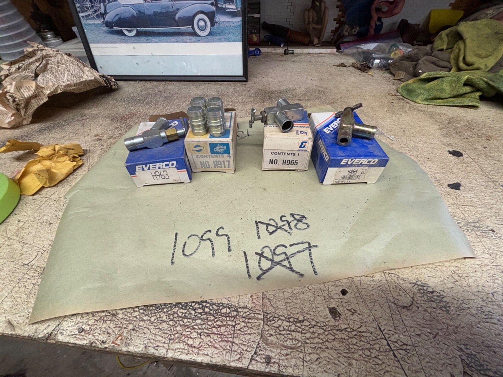 EVERCO H963 H917 H965 H964. PARTS LOT 9W
