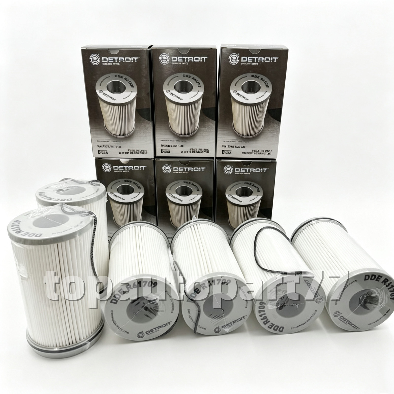 Brand New 6PCS R61709 Detroit DDE-R61709 Fuel Water Separator Filter