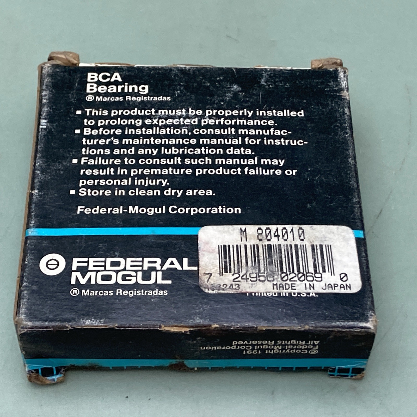 New Genuine Federal Mogul M804010 BCA Bearing