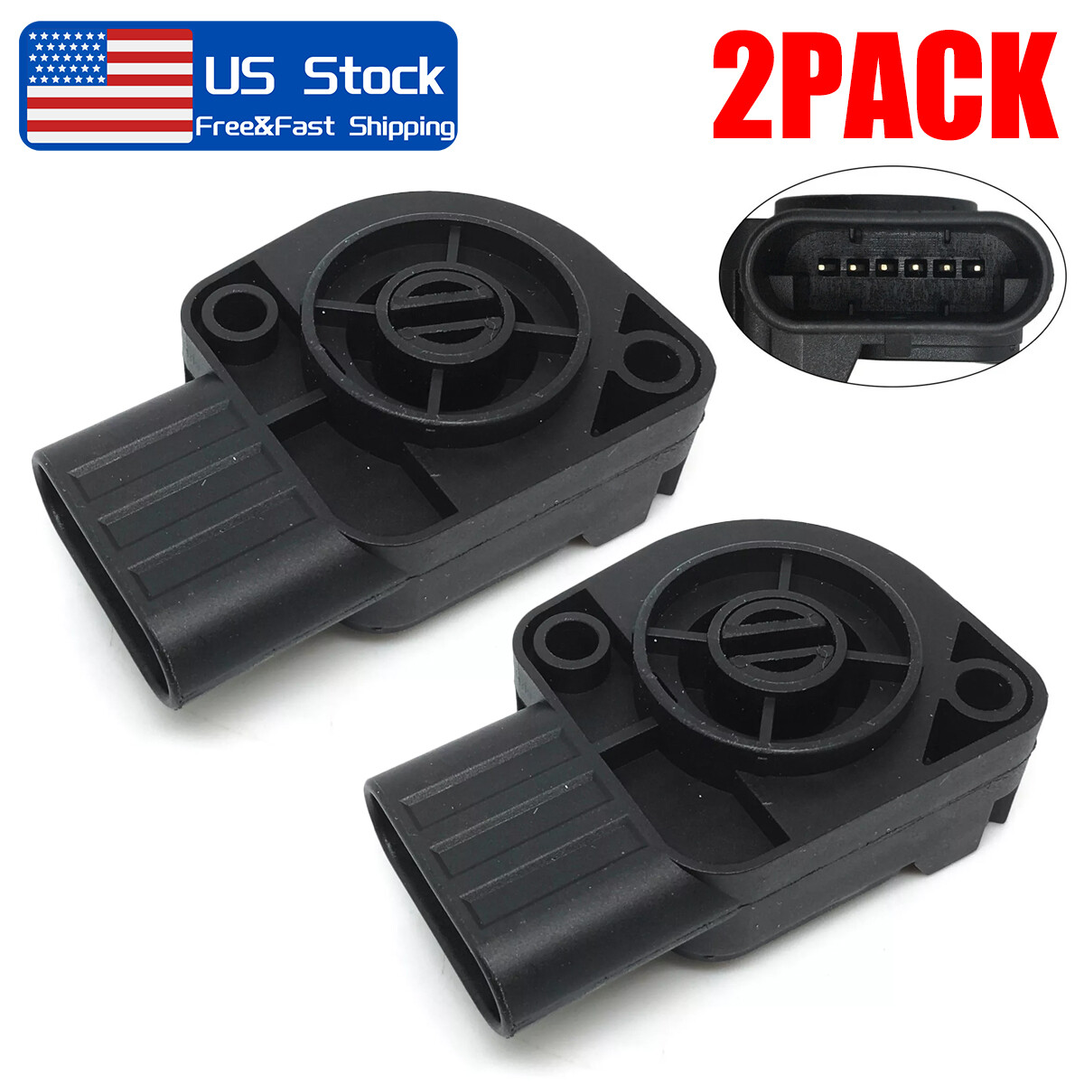2-PACK Throttle Position Sensor for Cummins Williams Controls 133284 2603893C91