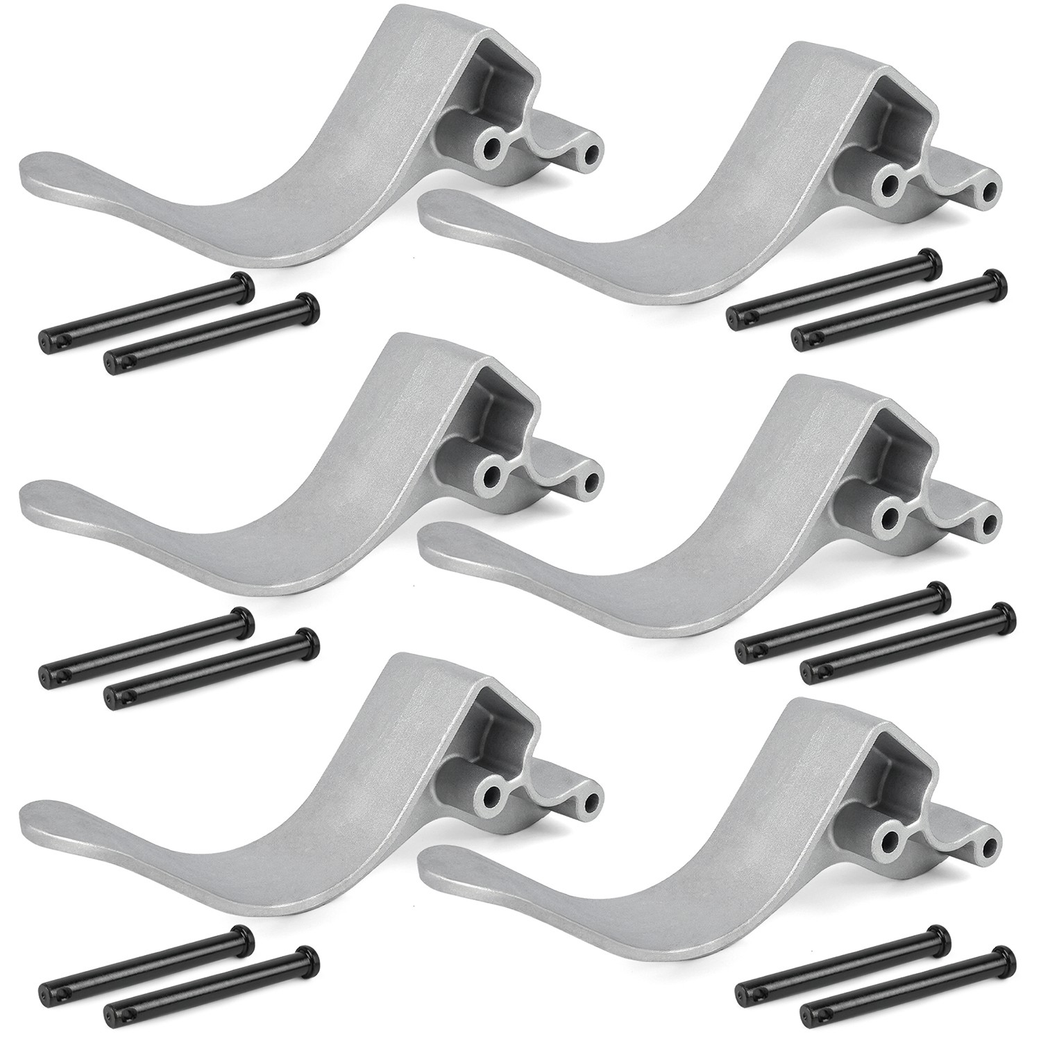 Easy-Off Aluminum (Cast) 6″ Offset Stop Upright kit 1705454-6 Tarp Stops-12 Pins