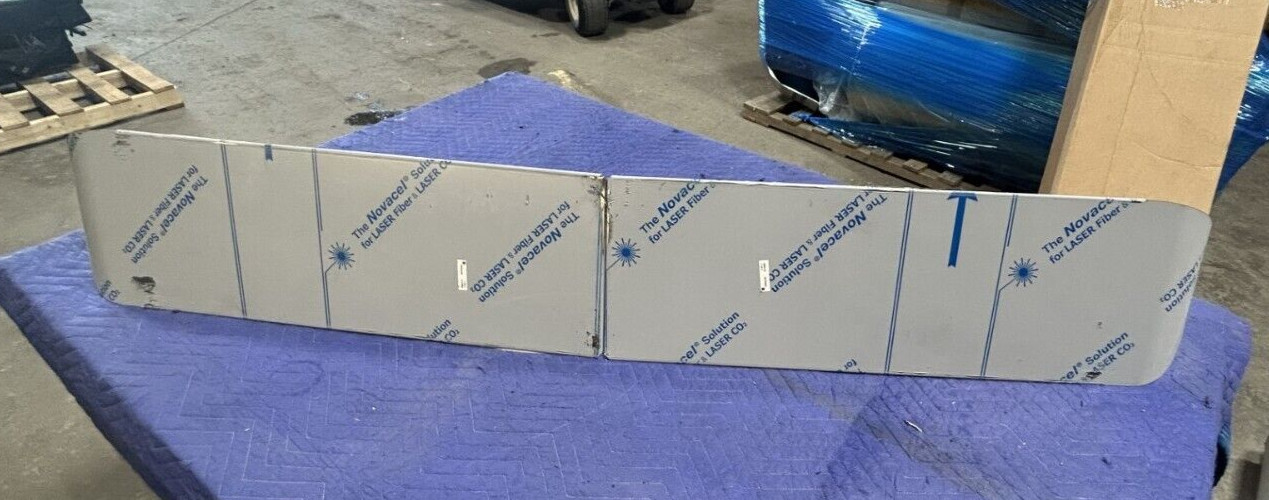 10in SS Intimidator Rival Straight Drop Visor For KW W900B, W900L Flat Glass