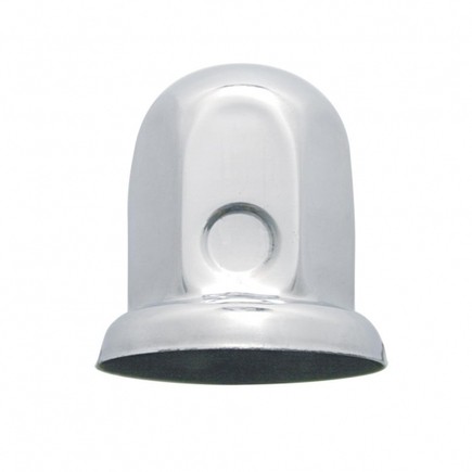 United Pacific 10081 Wheel Lug Nut Cover 33mm X 2 1/8″, Stainless, Standard, Wit