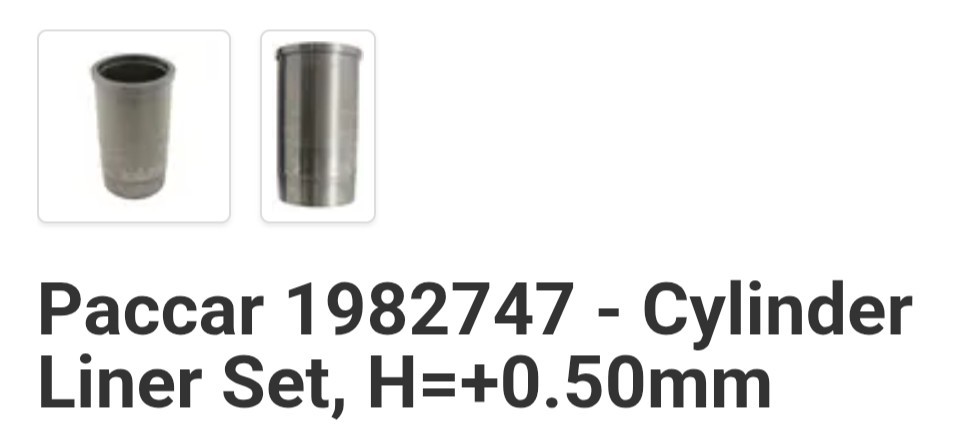PACCAR MX13 Cylinder Liner Set, H=+0.50mm