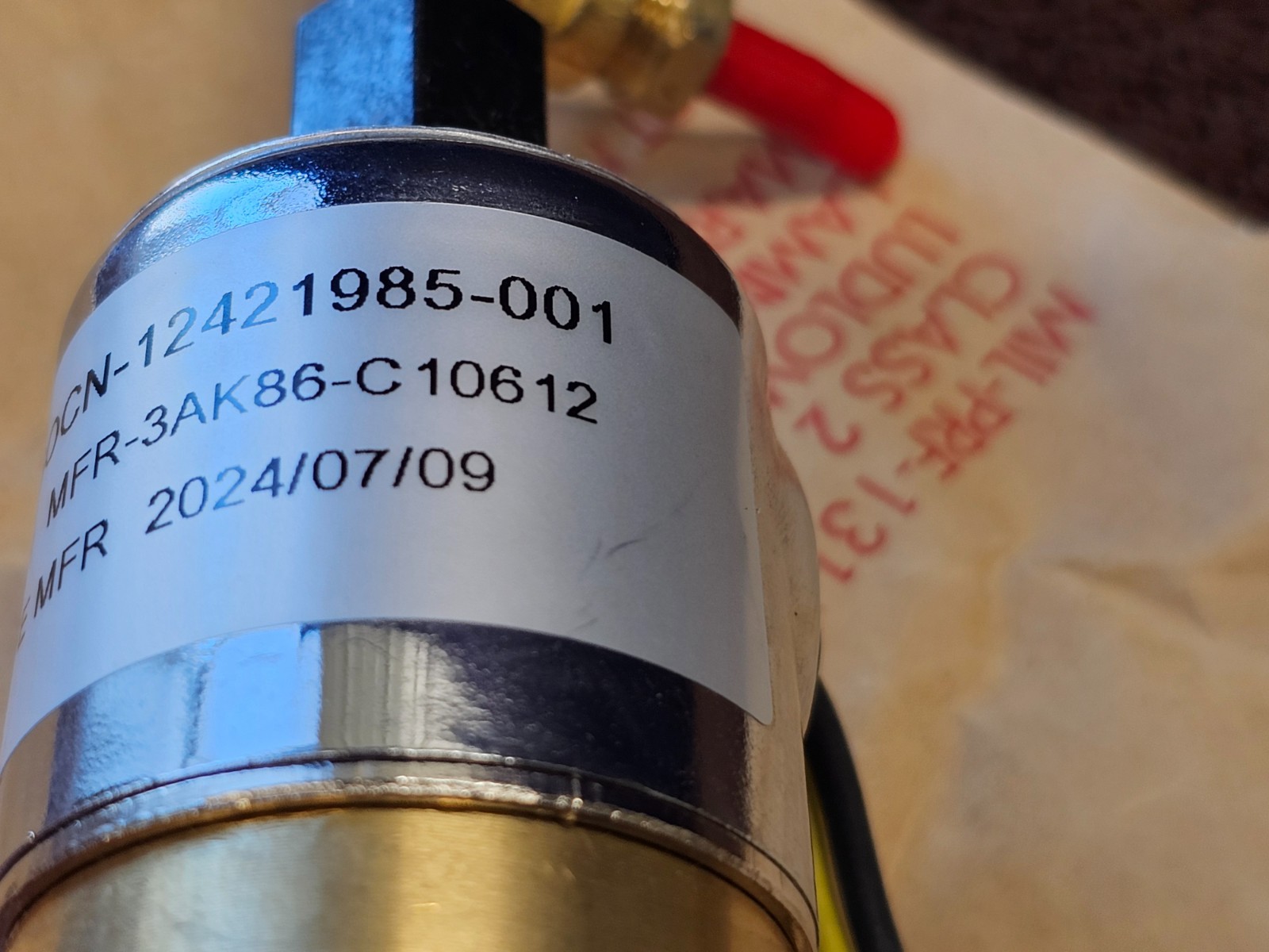 Pacbrake 24V Solenoid Valve Exhaust Engine Brake 1/4″ C10612 12421985 3126B C7