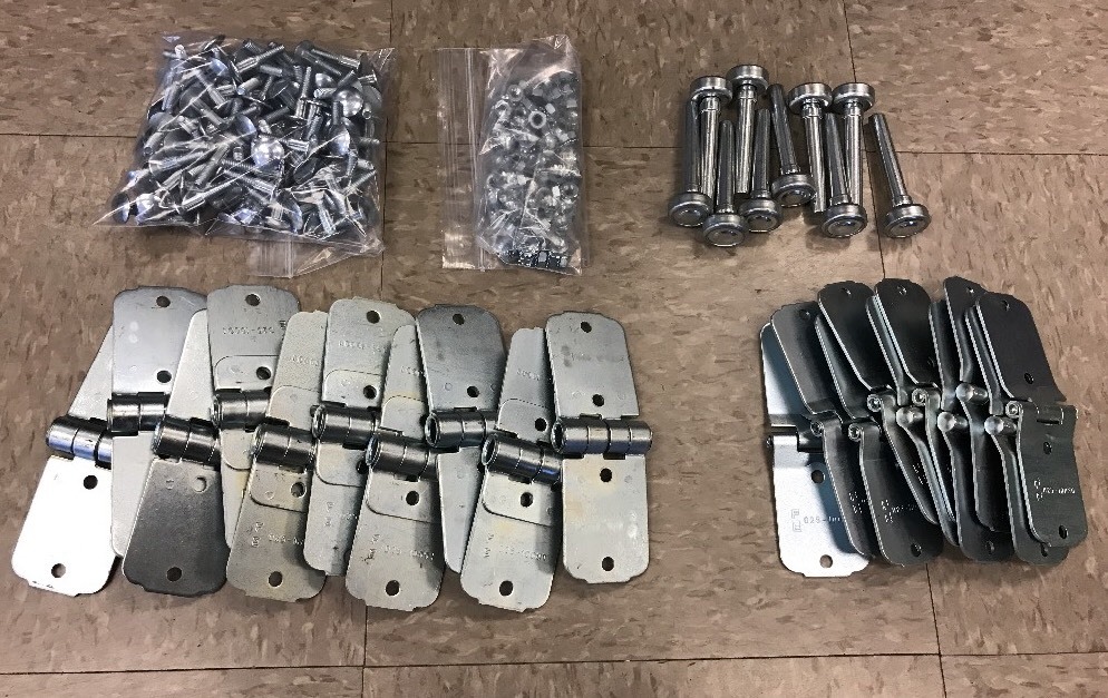 30 Pack Todco Door Repair Kit Overhead Truck – Hinges + 1″ Rollers & Hardware!