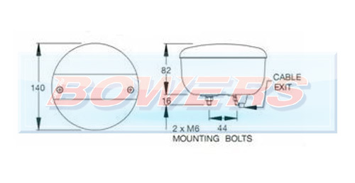 2x 12V/24V LED REAR ROUND HAMBURGER TAIL LAMP LIGHTS LORRY TRUCK CAR VAN TRAILER