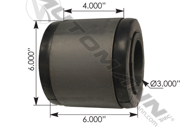Euclid E-2554 Rubber End Bushing 6 Long Hendrickson 10363-000L