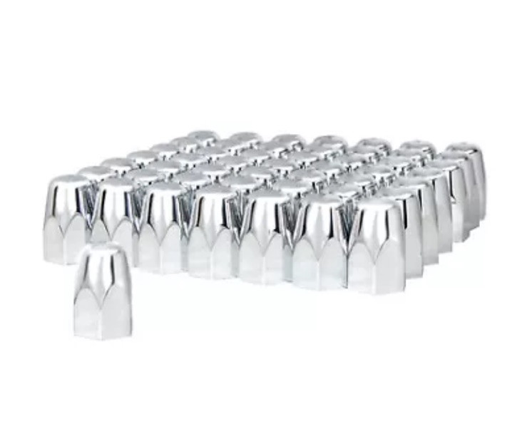 United Pacific 10084CB Tall Wheel Lug Nut Cover 1.5″ X 2 3/4″, Chrome, 60pcs New