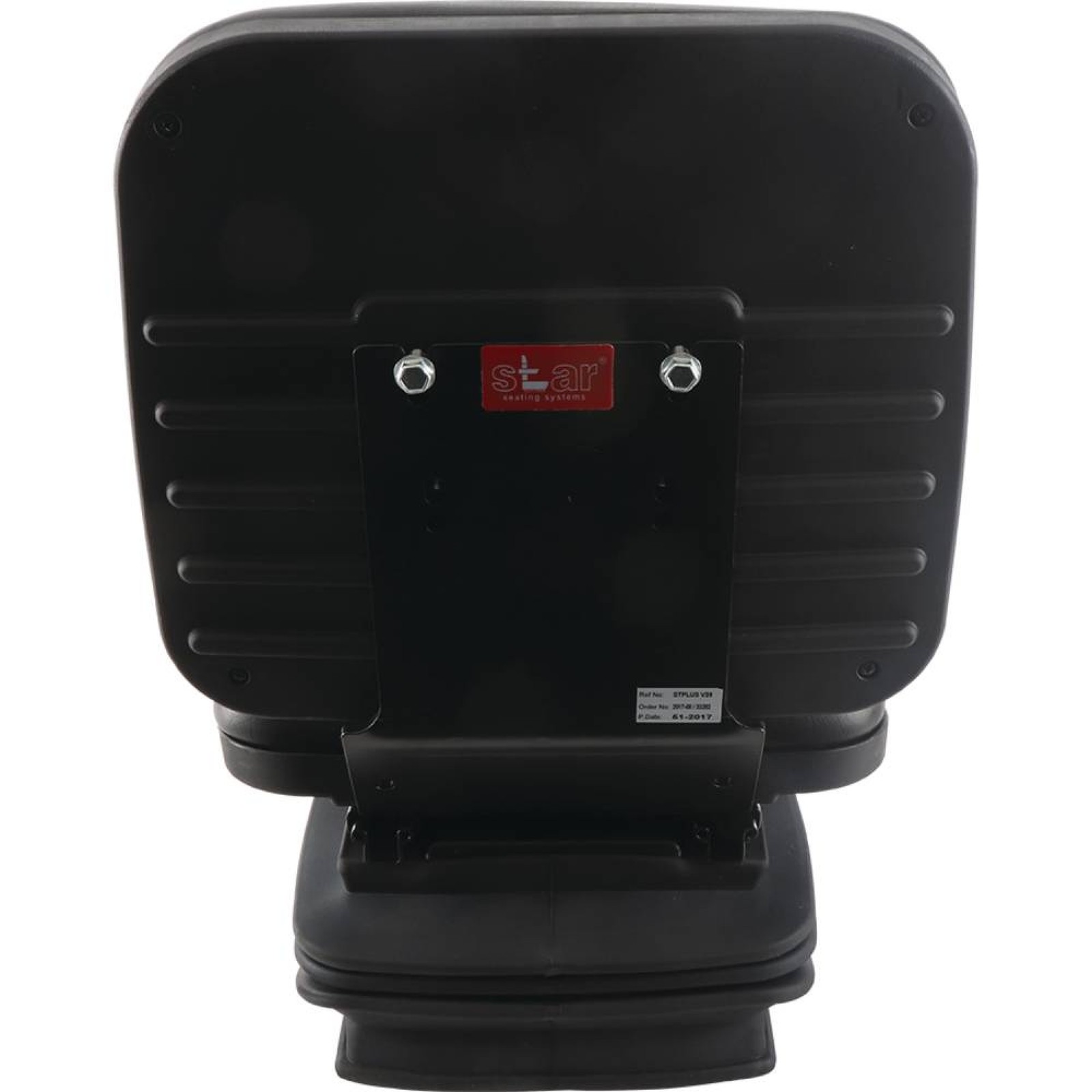 Black Vinyl Suspension Seat By Parts 3010-0046