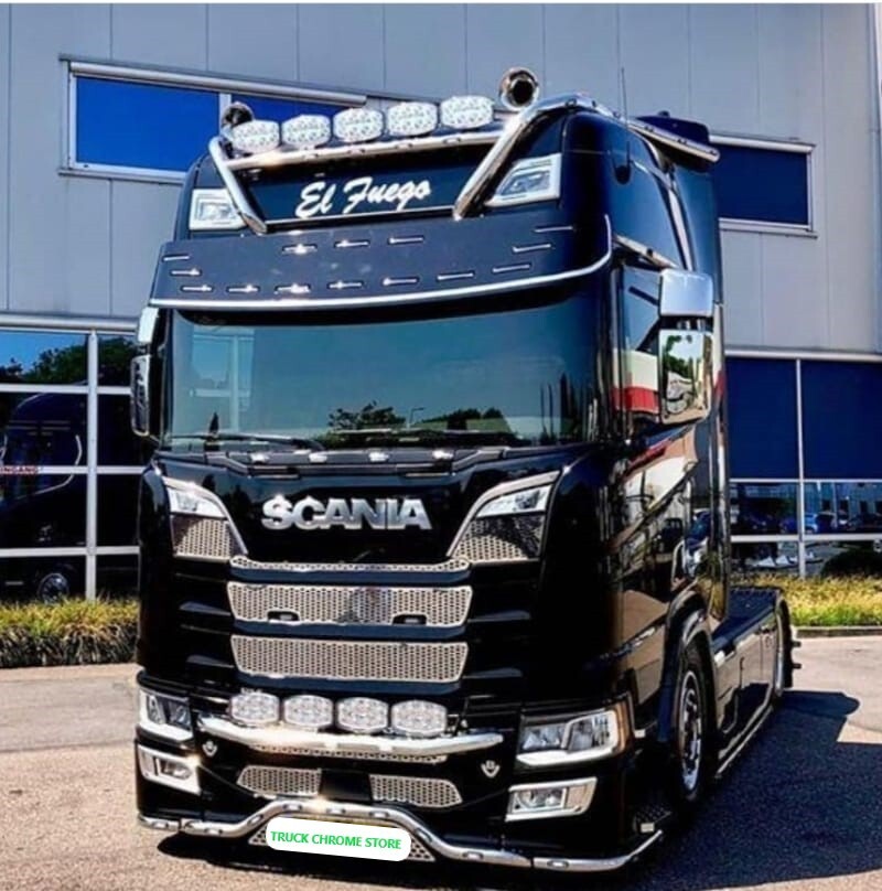 Scania NG SC S/R 2016 UP WINDOW LATH CHROME Stainless Steel 2 Pieces.