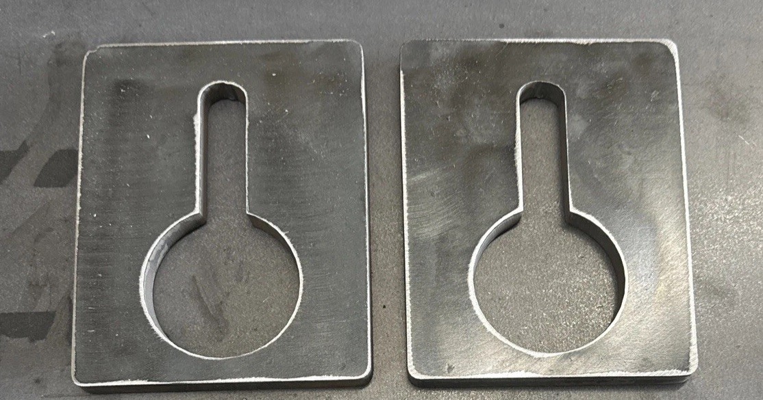 Lot Of 2 Banjo Eye Weld On Single Slot 1/2 Chain Truck Trailer 4×5 3/8 plate