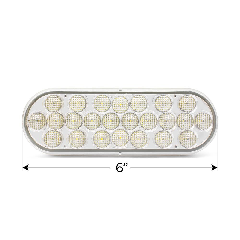 Pro LED 624C 6″ Oval White Backup/Reverse Light – Replaces Truck Lite 6060C