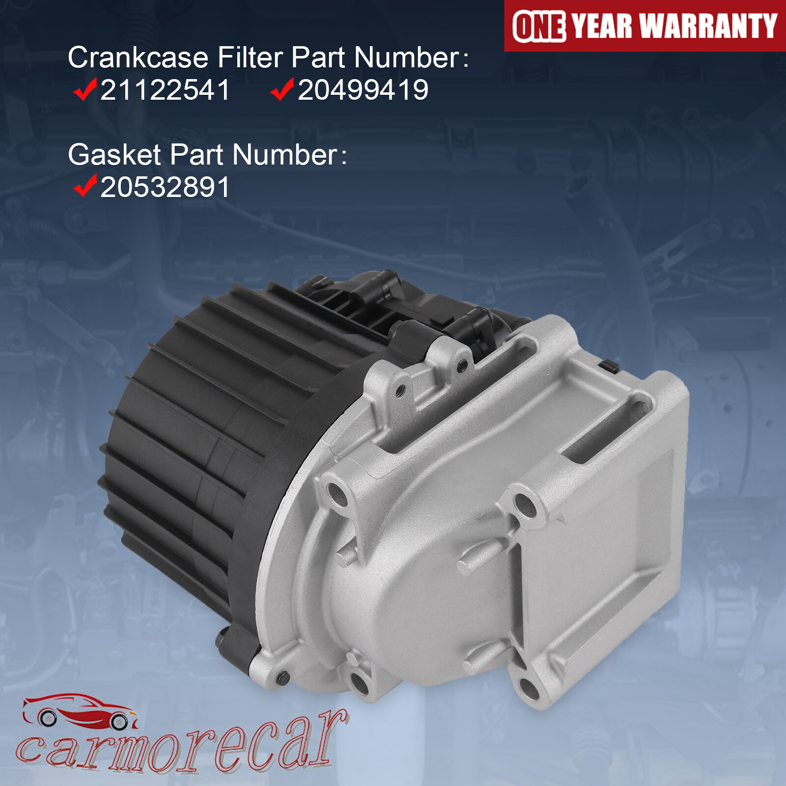 Oil separator for Volvo Mack D13 2008-2014 21122541 , 20499419 + GASKET 20532891
