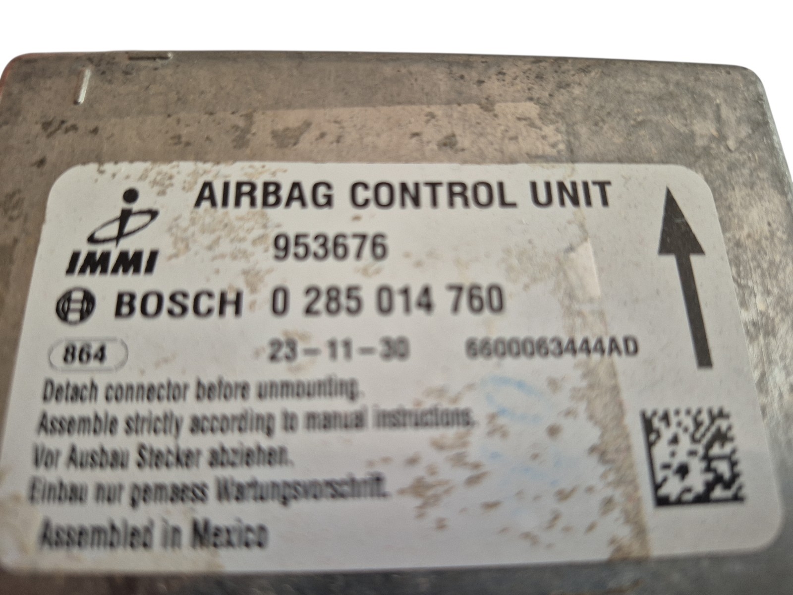 IMMI BOSCH SRS Control Module 953676 0 285 014 760