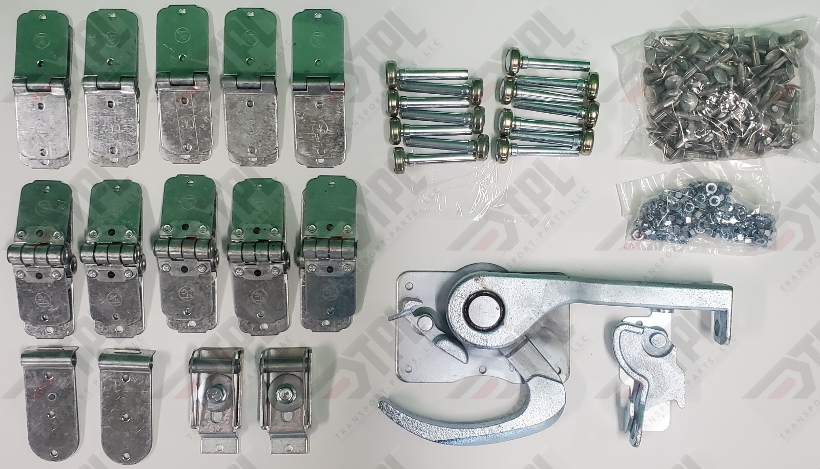 40 Piece TODCO RollUp Door Repair Kit 1″ Rollers ZINC Lock + Keeper + HARDWARE