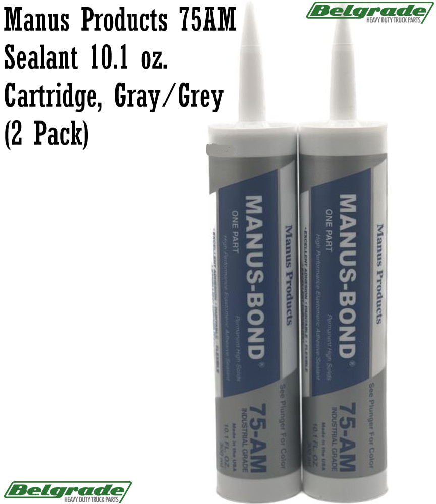 Manus Products 75AM Sealant 10.1 oz. Cartridge, Gray/Grey (2 Pack)