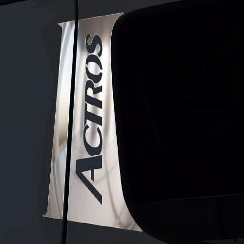 Mercedes ACTROS MP4-MP5 DOOR PILLAR CHROME Stainless Steel 1 SET.