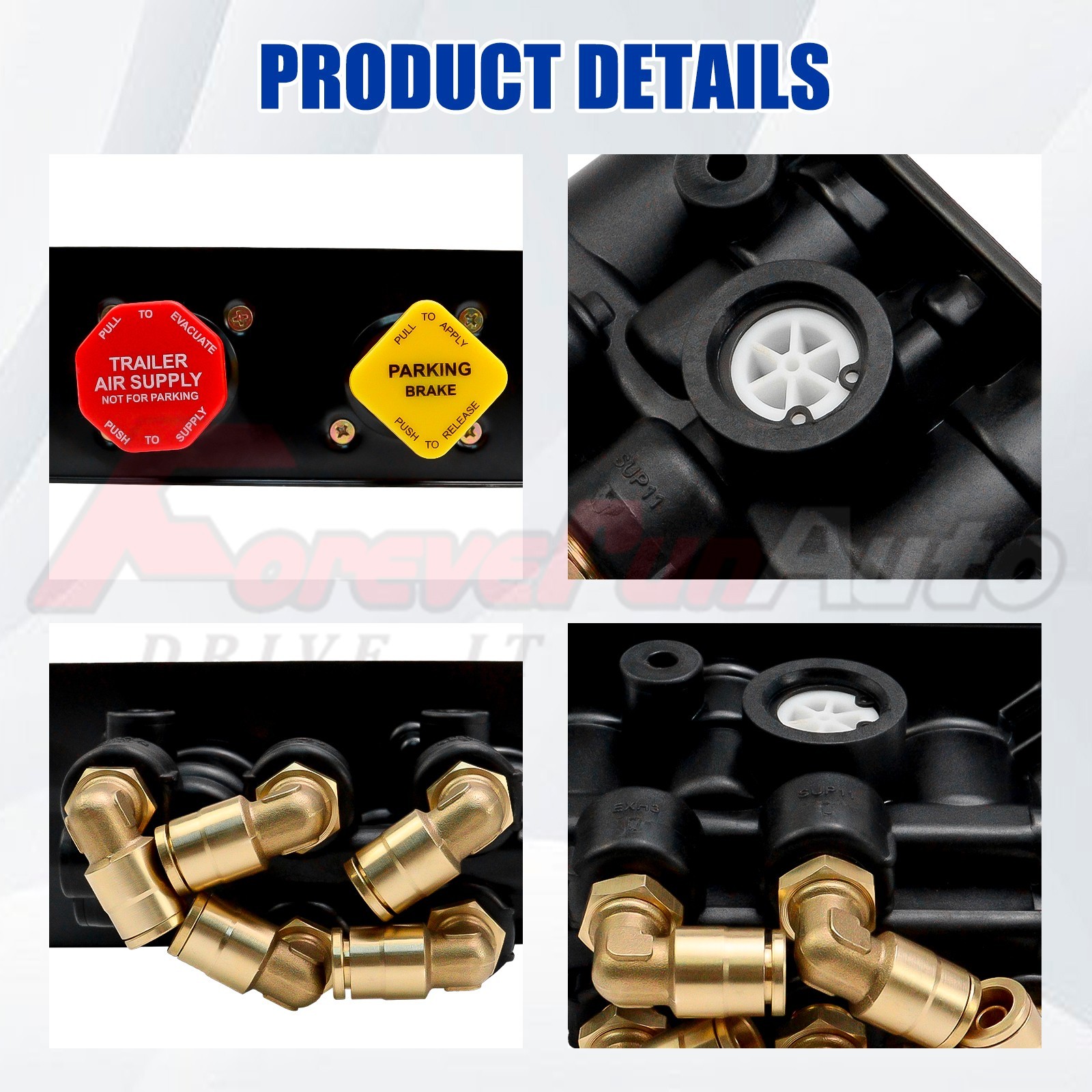 MV3 Type Dash Control Brake Valve 801631 BW5013293 for Bendix Freightliner Volvo