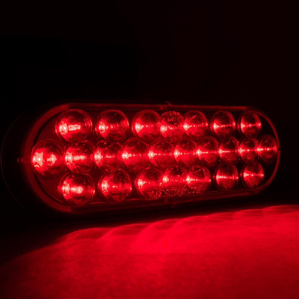 Pro LED 624R 6″ Oval Stop Tail Turn Light – Replaces Truck Lite 6050