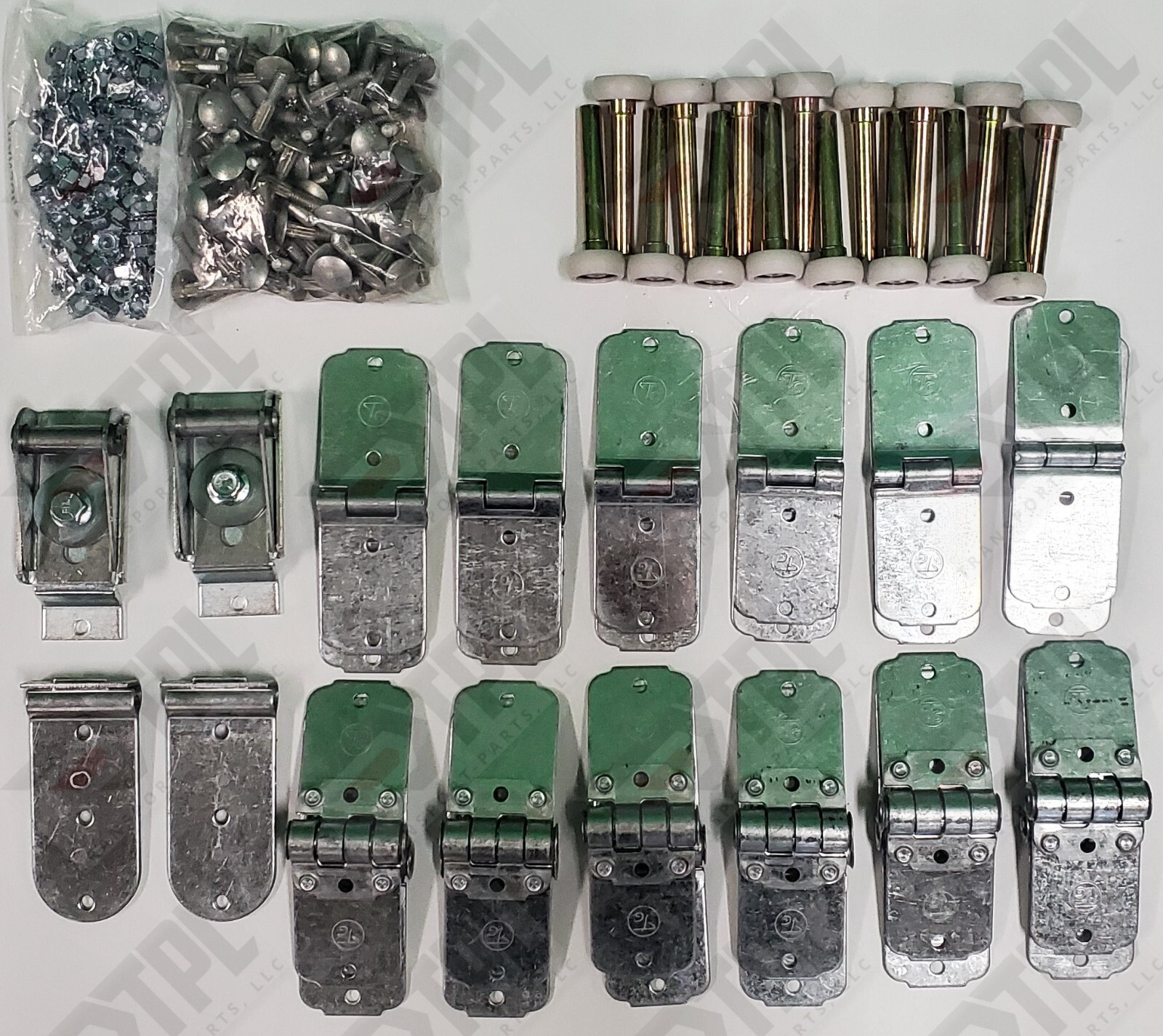 44 Piece TODCO repair kit All Hinges Top/Bom Fixtures 1″ NYLON rollers hardware