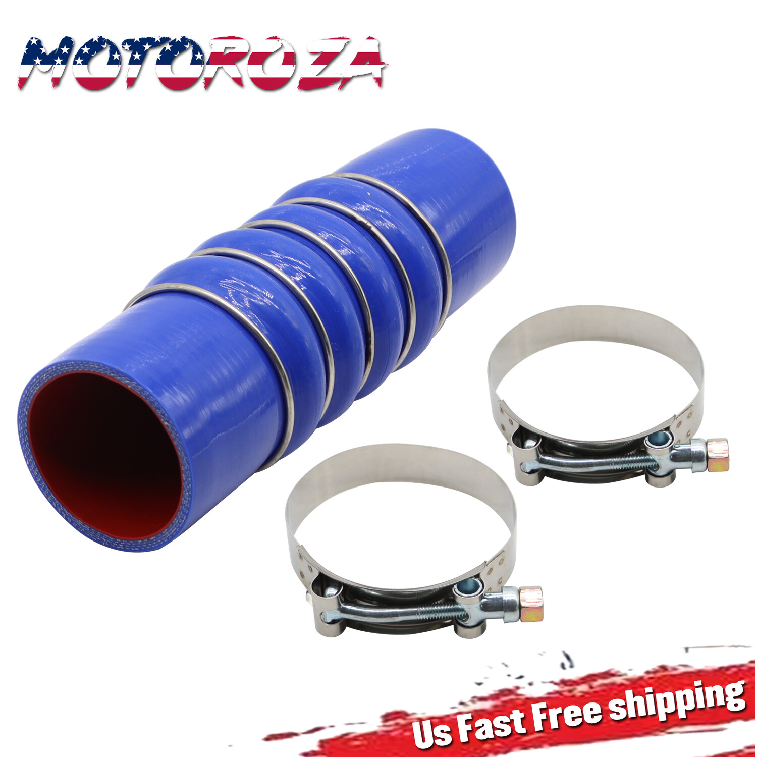 For PACCAR Peterbilt Kenworth Silicone Coolant Hose W/ Clamps – F50-6308