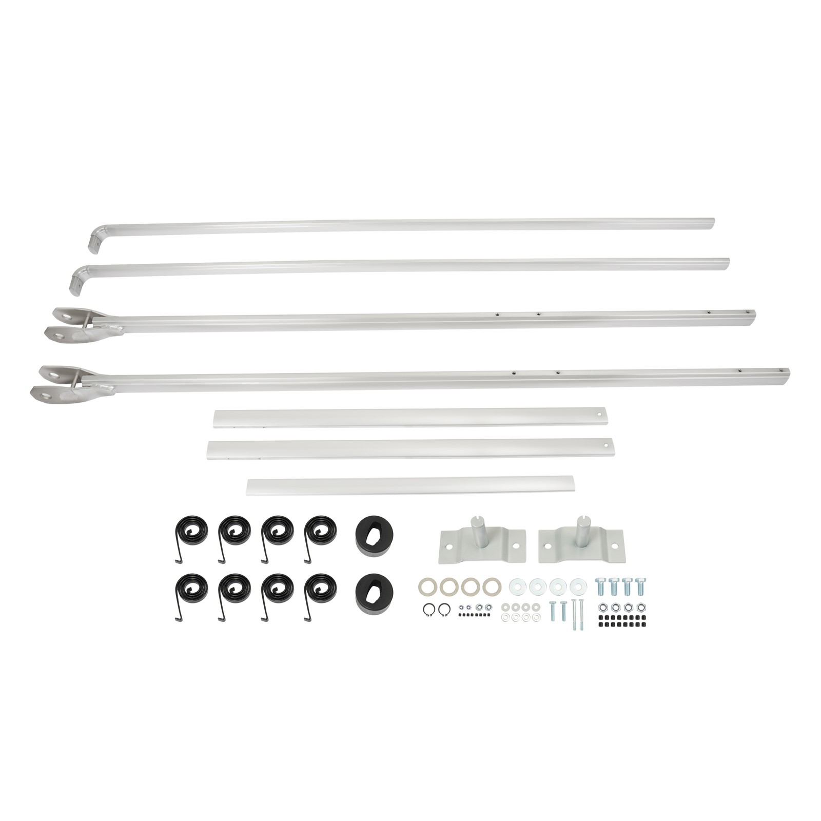 4-Spring Aluminum Dump Truck Flip Tarp Arm Kit Prevent Tarp Flapping in Transit