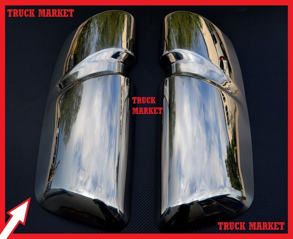 iveco S-WAY Mirror Cover CHROME Stainless Steel 2 Pieces.