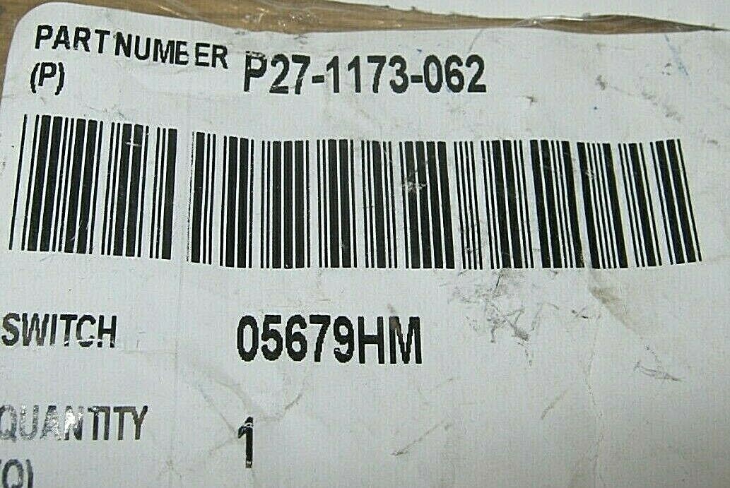 ~ NEW GENUINE PACCAR OEM PUSHER # 1 DASH CONTROL SWITCH p/n – P27-1173-062