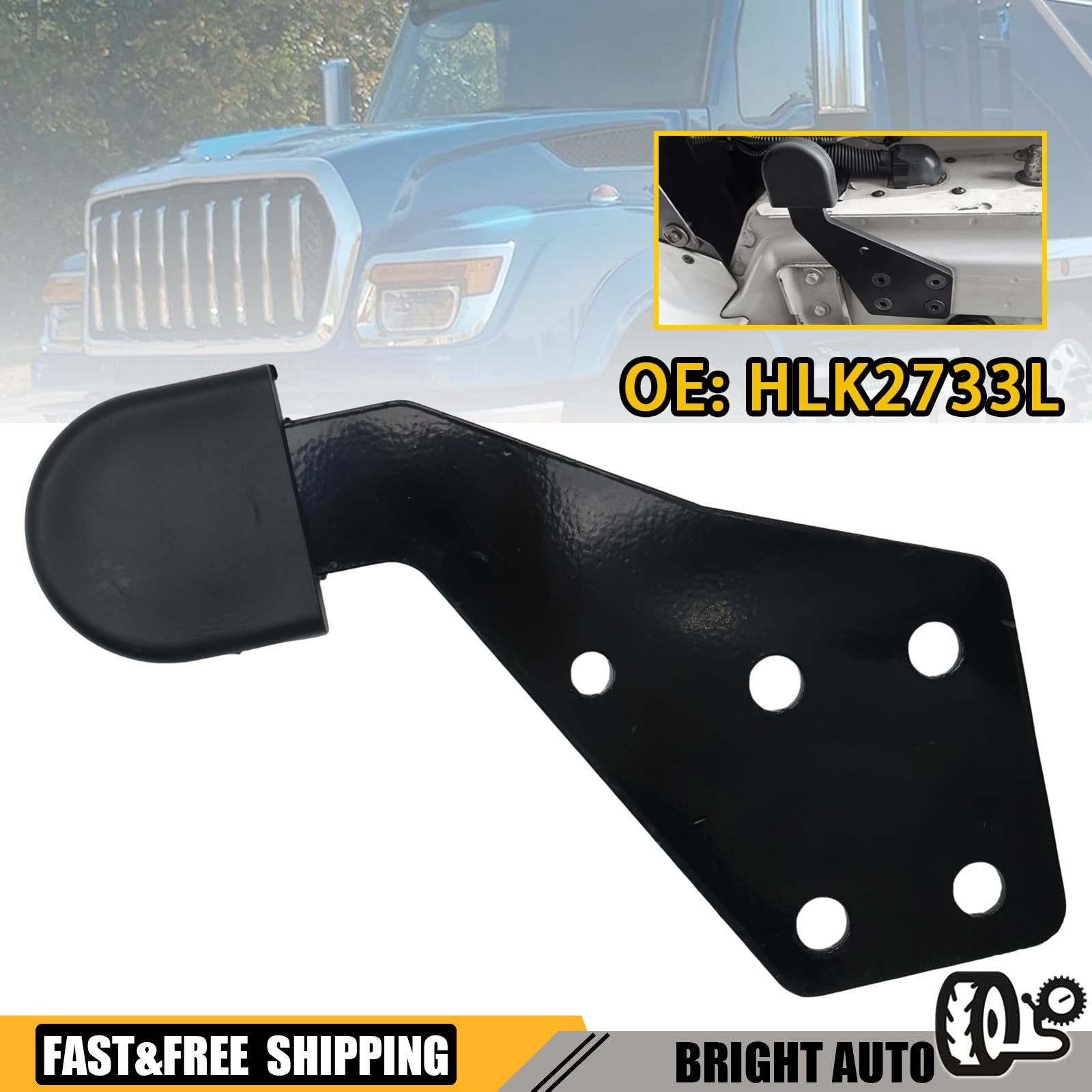 Hood Guide Poly Driver Left Side HLK2733L For Select International Trucks USA