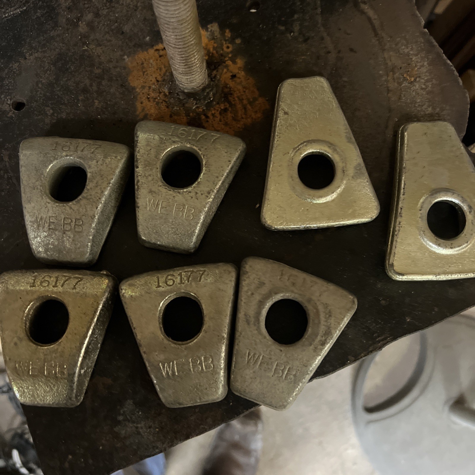 Webb Front Wheel Clamp. Part #16177 & 16175. New Old Stock. Large Truck&Trailer
