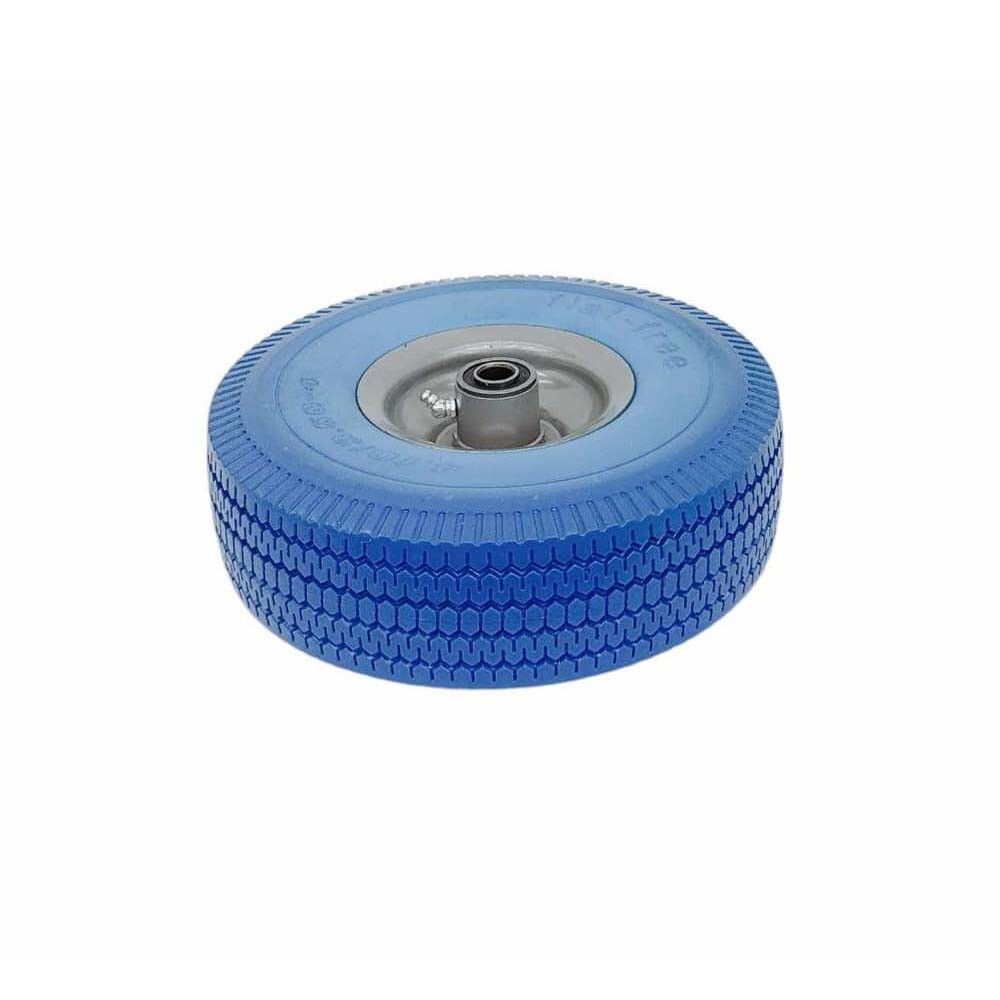 Blue 10″ Heavy Duty Solid Rubber Flat Free Tubeless Hand Truck Utility Tire