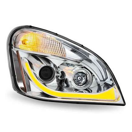Trux TLED-H67 Projector Headlight Assembly, Rh, Led, Chrome, Fo for Freightliner