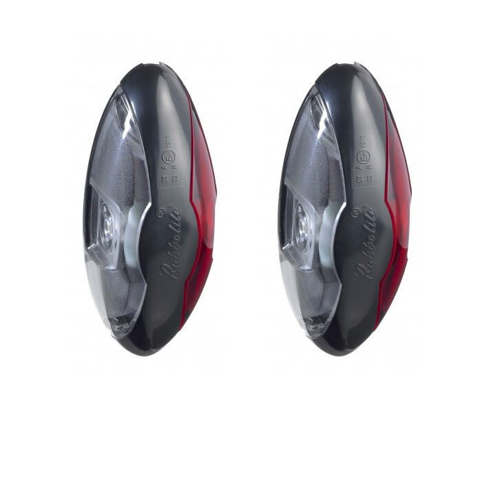 2 x RUBBOLITE 12/ 24V WHITE RED FRONT REAR LED END OUTLINE MARKER LIGHTS LAMPS
