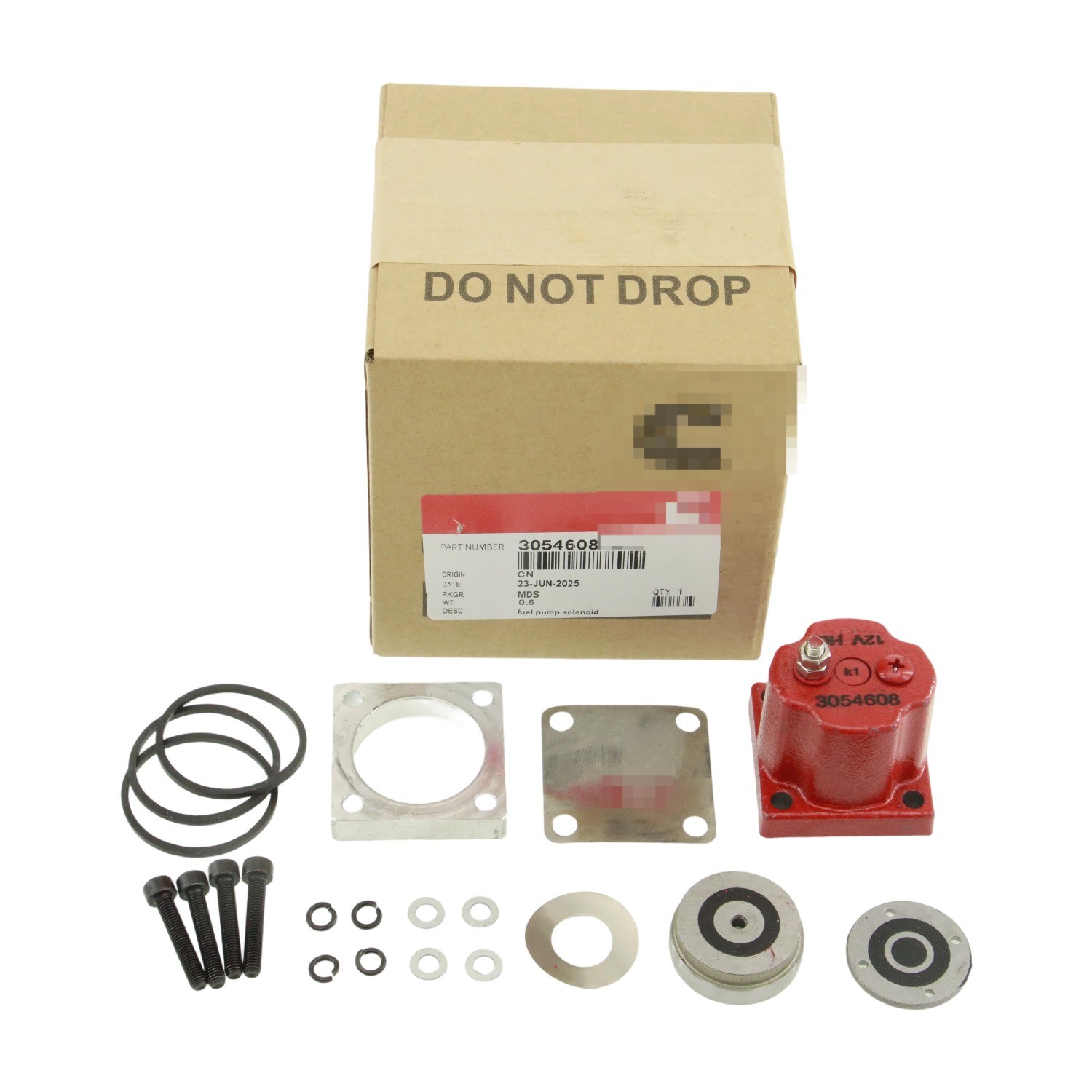 For Cummins N14 Solenoid US 180204 3054608 209940 NEW OEM Fuel Shutoff Valve Set