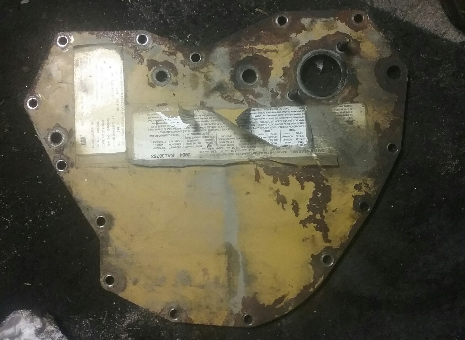 CATERPILLAR C7 FRONT ENGINE COVER 7C1445 – 7C-1445