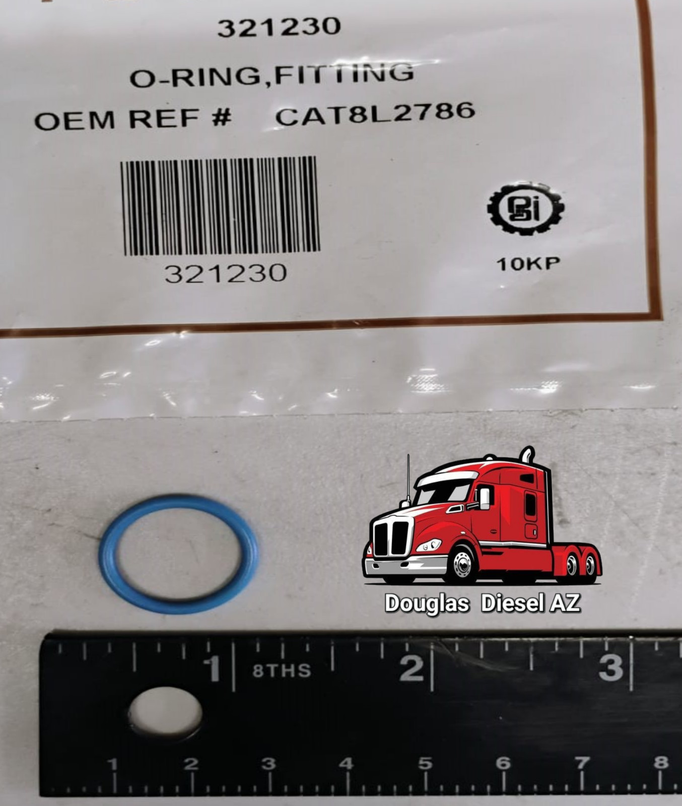 Oil Gauge O-RING for Cat 3406E, C15. PAI# 321230 Ref# Caterpillar 2385080 8L2786