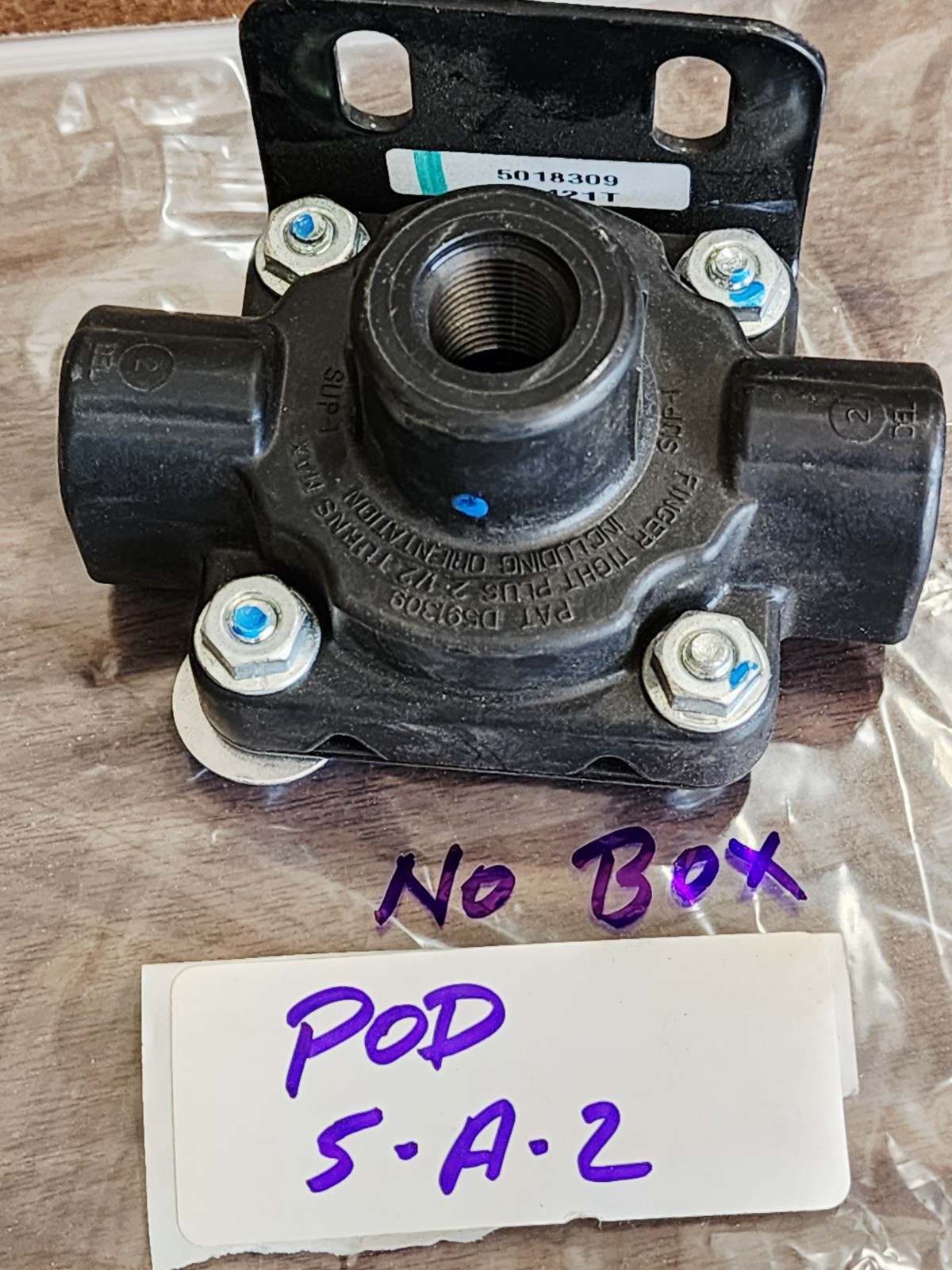 Fleetrite 5018309, OTR802744 Quick Release Valve