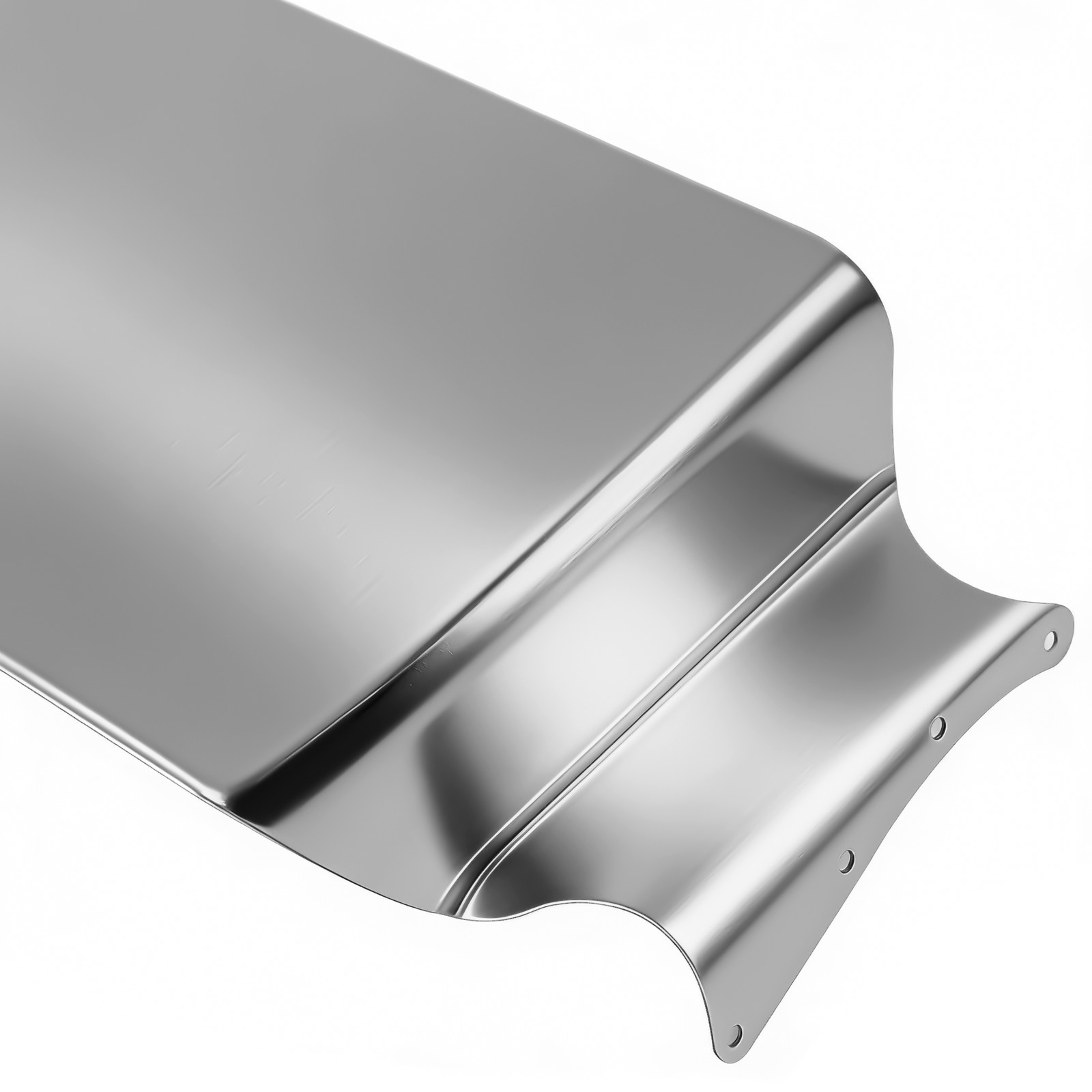 For Peterbilt 377 378 379 335 386 Silver 13″ Drop Sun Visor 304 Stainless Steel