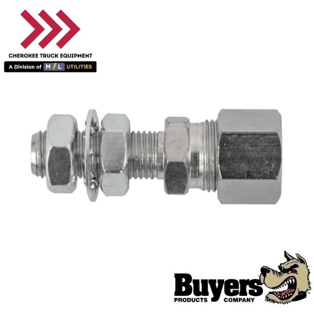 Buyers Products 1238, 3/8″-24 Thread Bulkhead Fitting