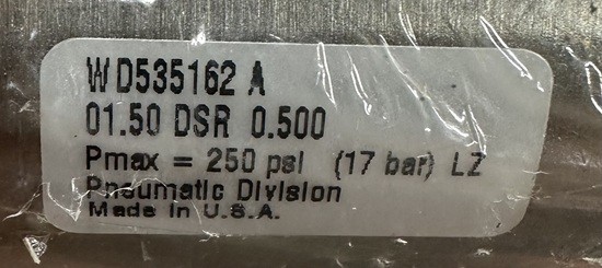 Parker 01.50 DSR 0.500 Pmax=250 psi Round Air Cylinder quantity of 18 cylinders