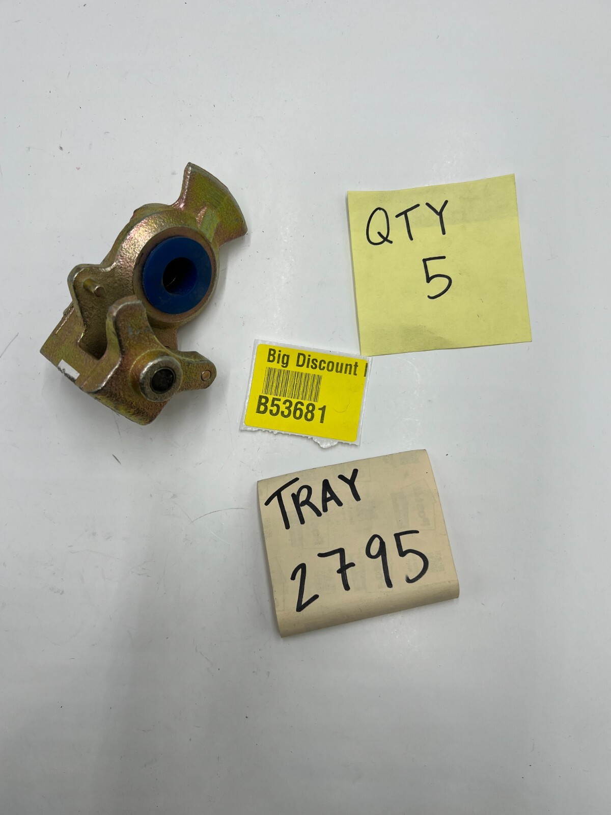 (QTY 5) Cast Iron Gladhand Blue Service 1/2″ Female Pipe Thread, 12-406