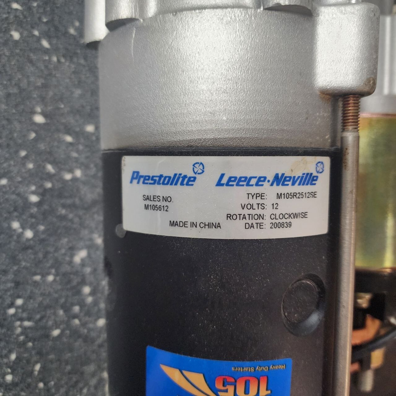 NEW OEM PRESTOLITE LEECE NEVILLE STARTER M105612 M105R2512SE