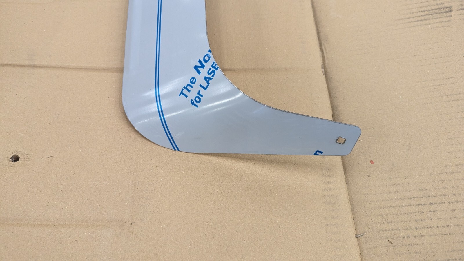 4268157C1 International Stainless Bug Deflector Hood Mounted HX520 Trucks 59 In.