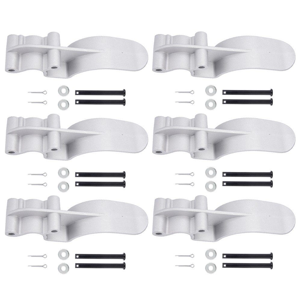 6PCS Easy-Off Aluminum Tarp Stop Upright Direct Replacement For Shurco 1705775