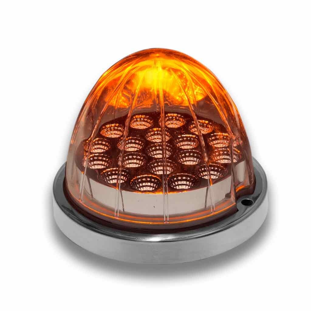 Amber Clearance & Marker to Blue Auxiliary Watermelon LED Light – 19 Diodes