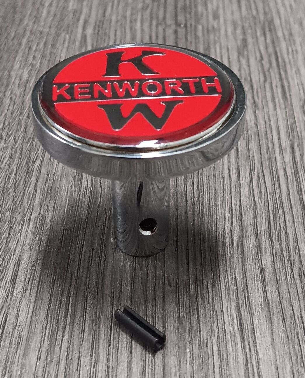 Kenworth KW vintage style Air brake Valve Knob chrome metal *PIN STYLE*