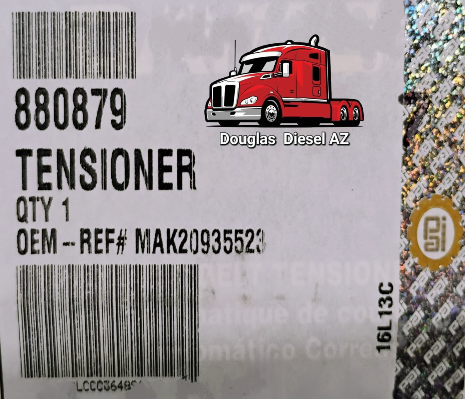BELT TENSIONER For MP7 / MP8. PAI# 880879. Ref.# MACK 20935523 20762060 21422767
