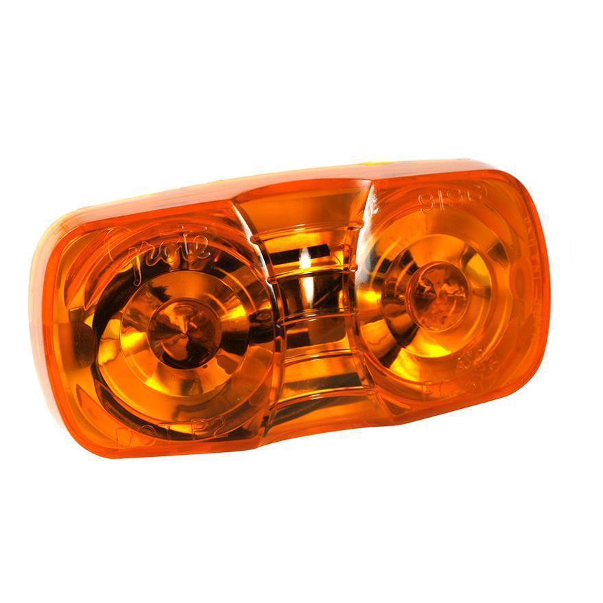 Grote 46793 Duramold Yellow Two-Bulb Square-Corner Clearance Marker Light